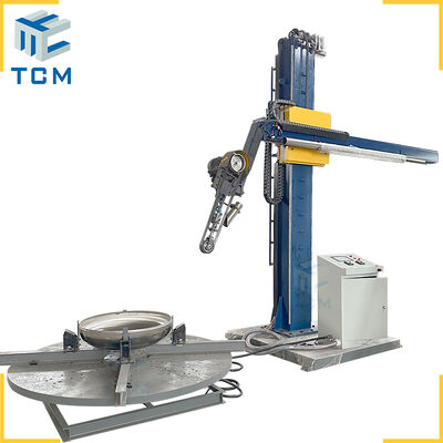 Steel dished head cone hopper surface PLC full automatic polishing machine