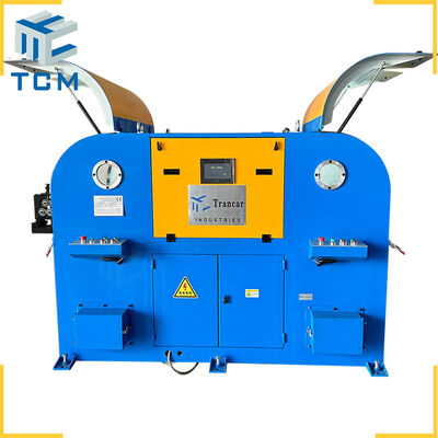 Steel round wires descaling machine with dust collector automatic polishing machine from Trancar Industries