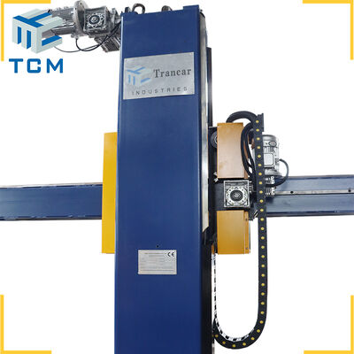 Semi automatic polishing machine for tank and cap surface finishing