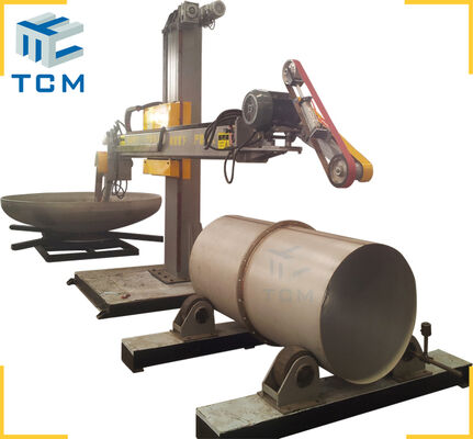 Stainless Steel shell and dish end polishing grinding machine automatic Polishing machine