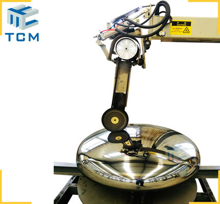 Stainless Steel shell and dish end polishing grinding machine automatic Polishing machine